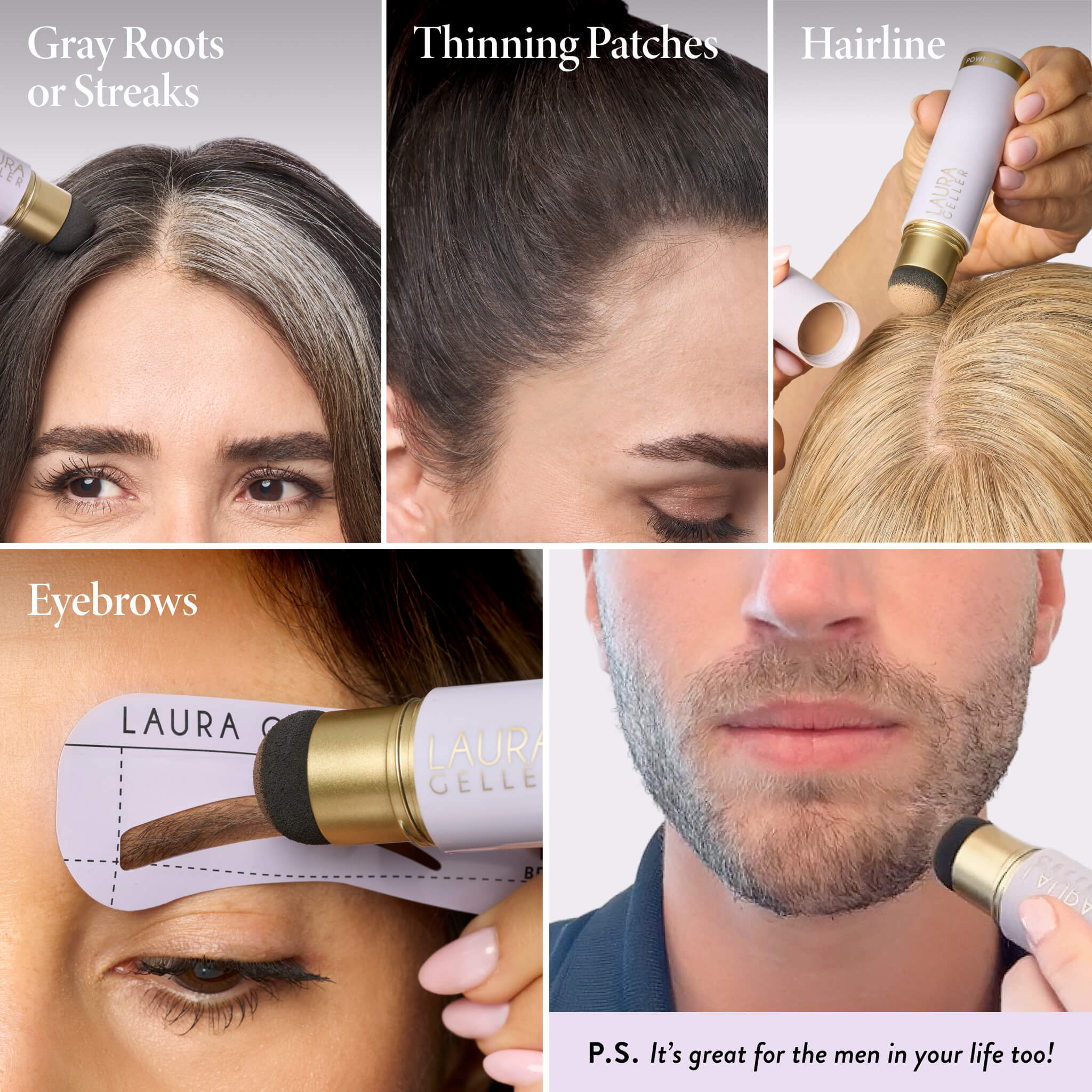 Root Touch Up Hair & Brow Concealing Cream + Powder