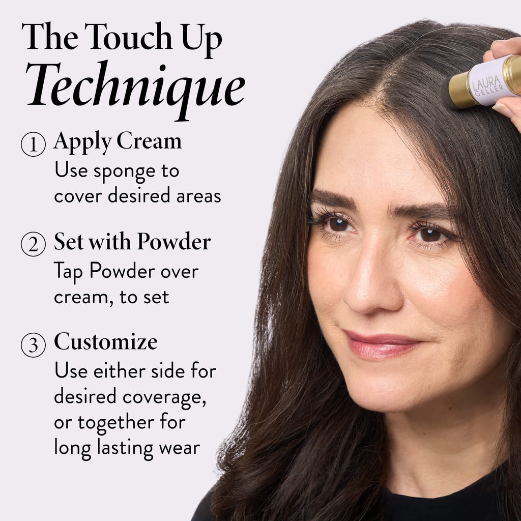 Root Touch Up Hair & Brow Concealing Cream + Powder